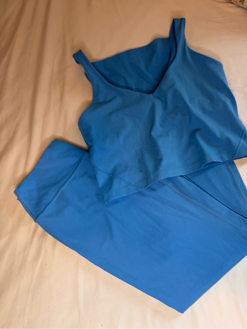 Lululemon Align Tank Top & Groove Nulu High Rise Flared Pant regular -oceanwave